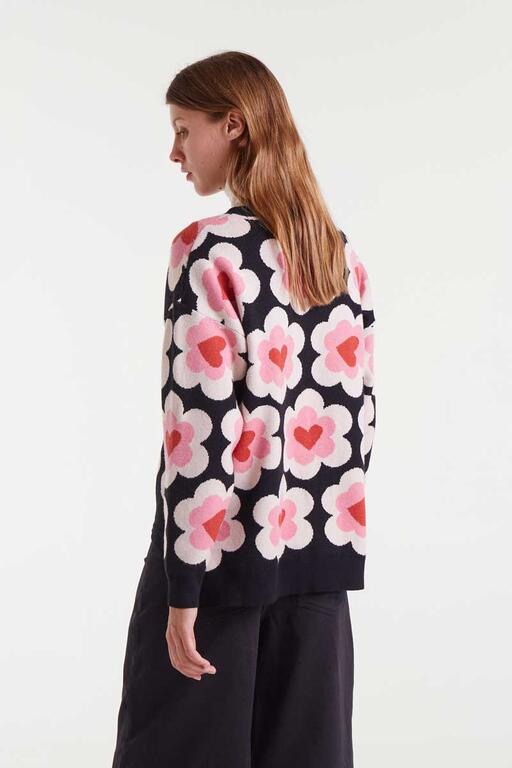 Jersey de punto jacquard con estampado SweetHeart