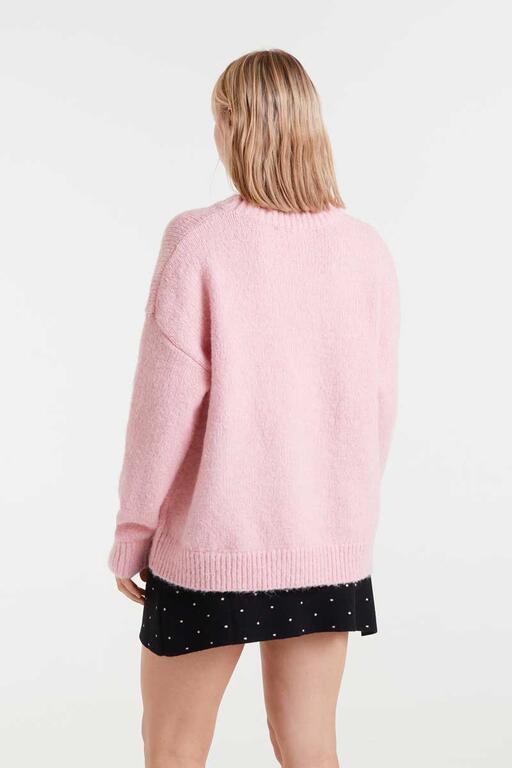 Jersey de punto jacquard con estampado Strawberry