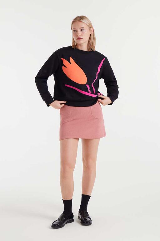 Sudadera con print de flor