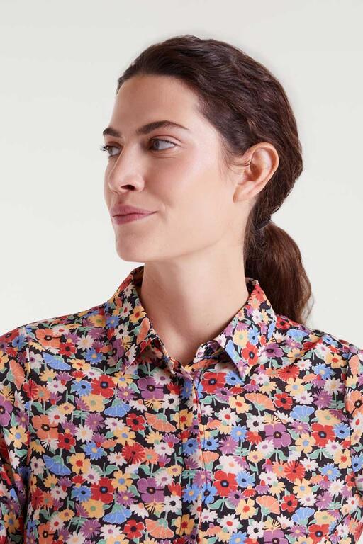 Camisa crepé ligero con estampado Hampton Small