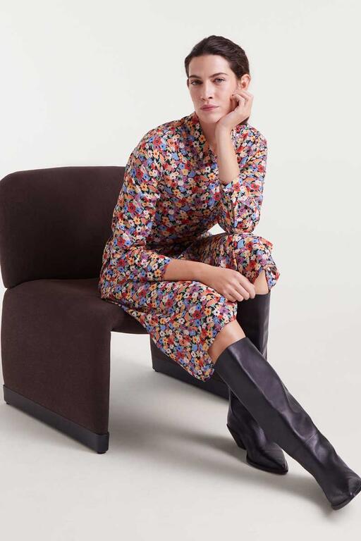 Camisa crepé ligero con estampado Hampton Small