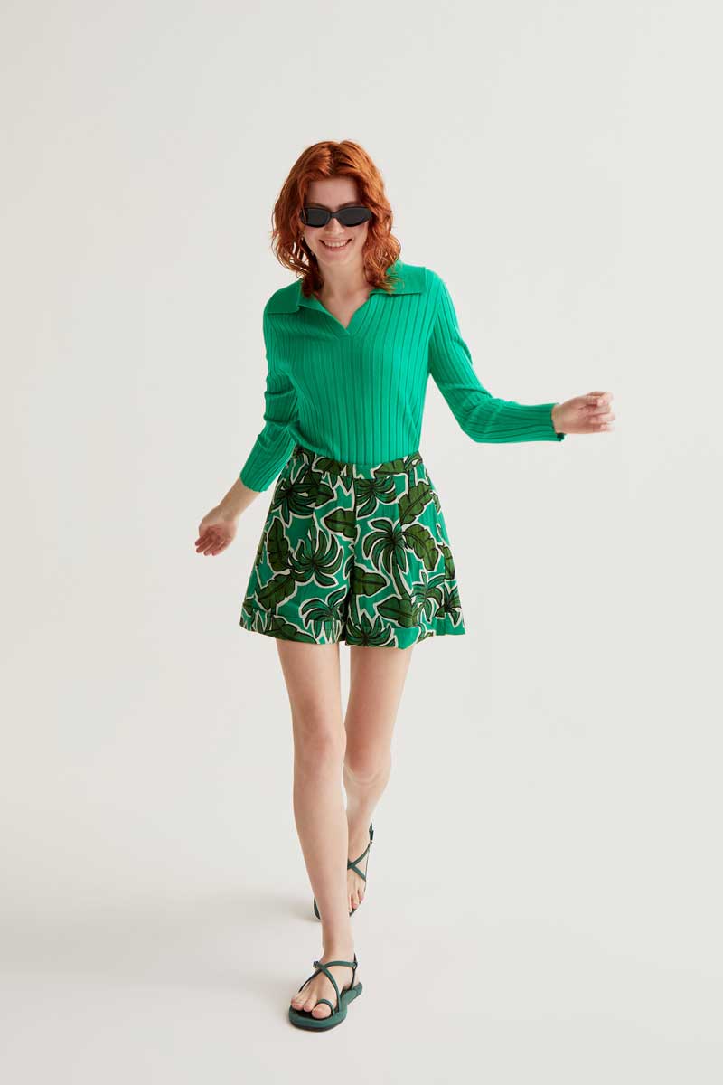 Shorts con estampado Palm Tree COMPAÑIA FANTASTICA