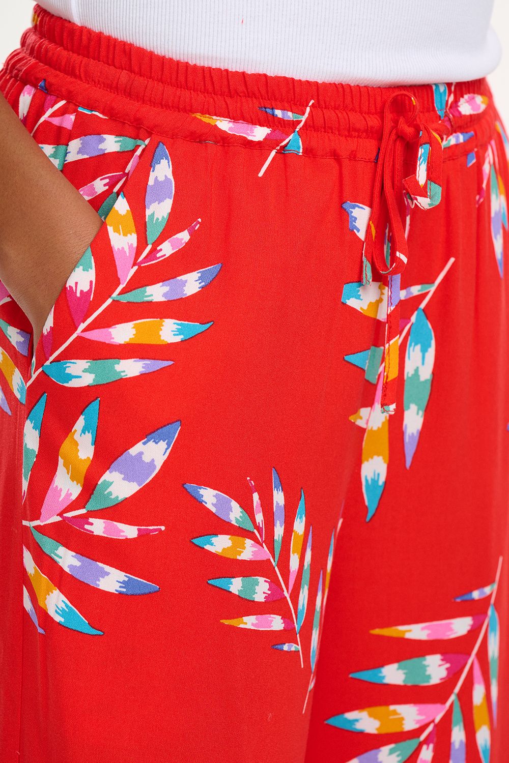 Pantalón-Ameera-Cropped-Wide-Rojo-