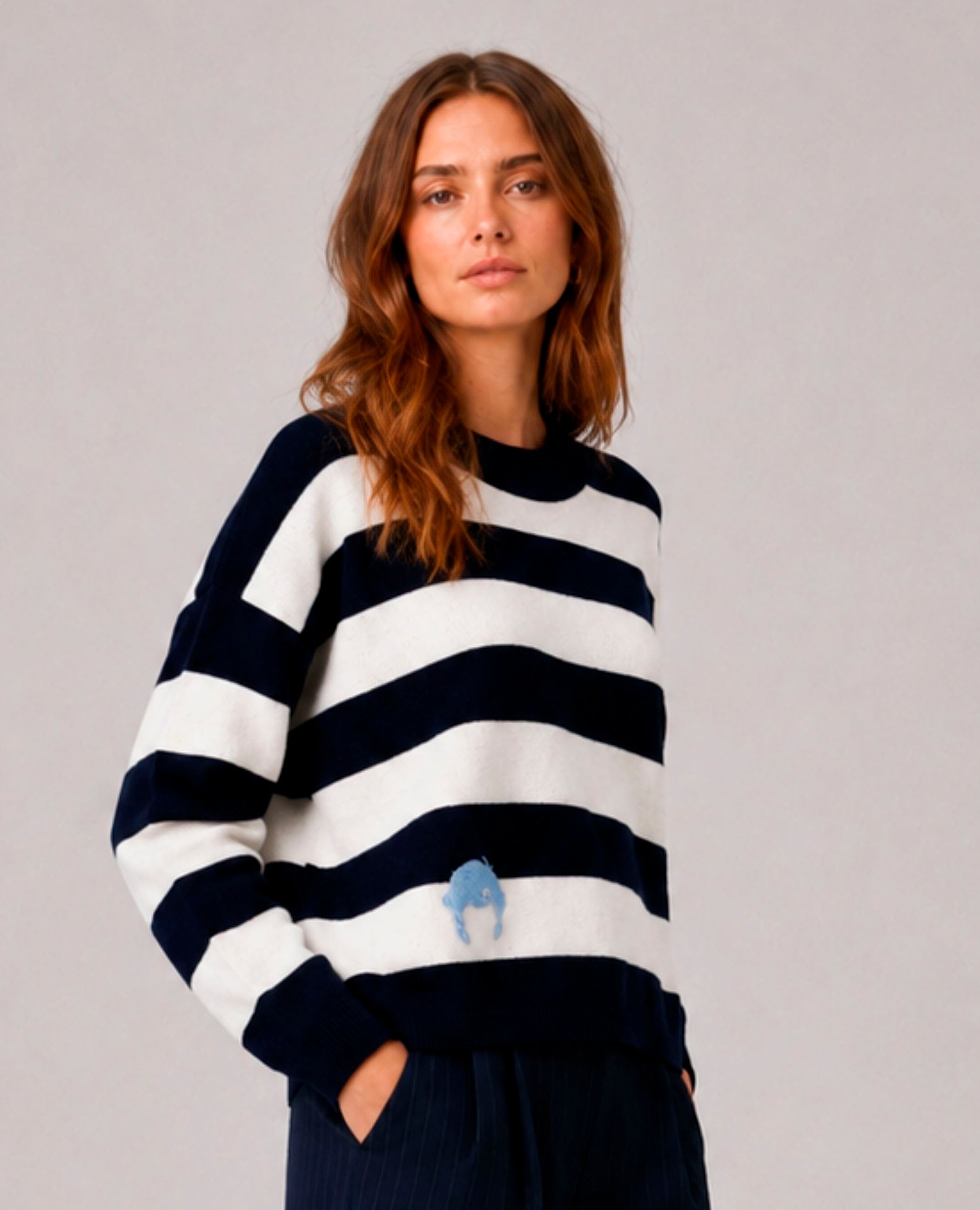 JERSEY SARA AZUL MARINO