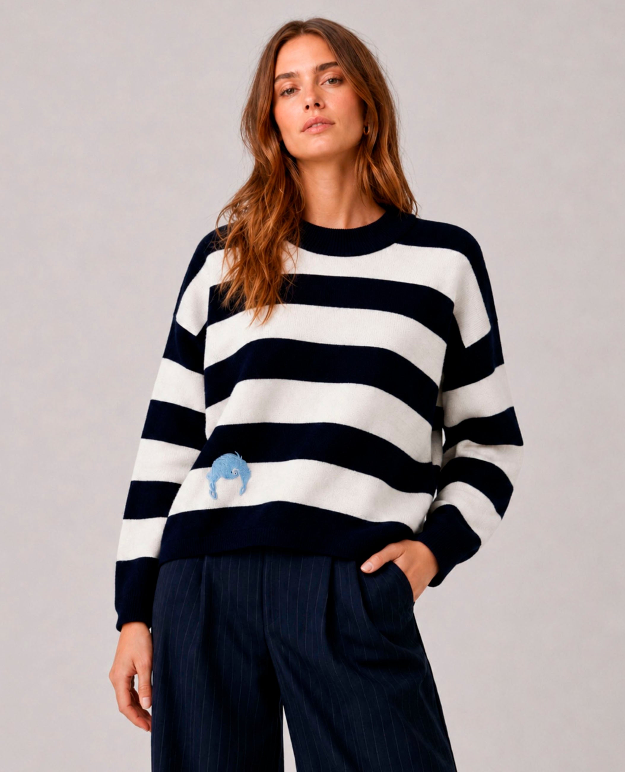 JERSEY SARA AZUL MARINO