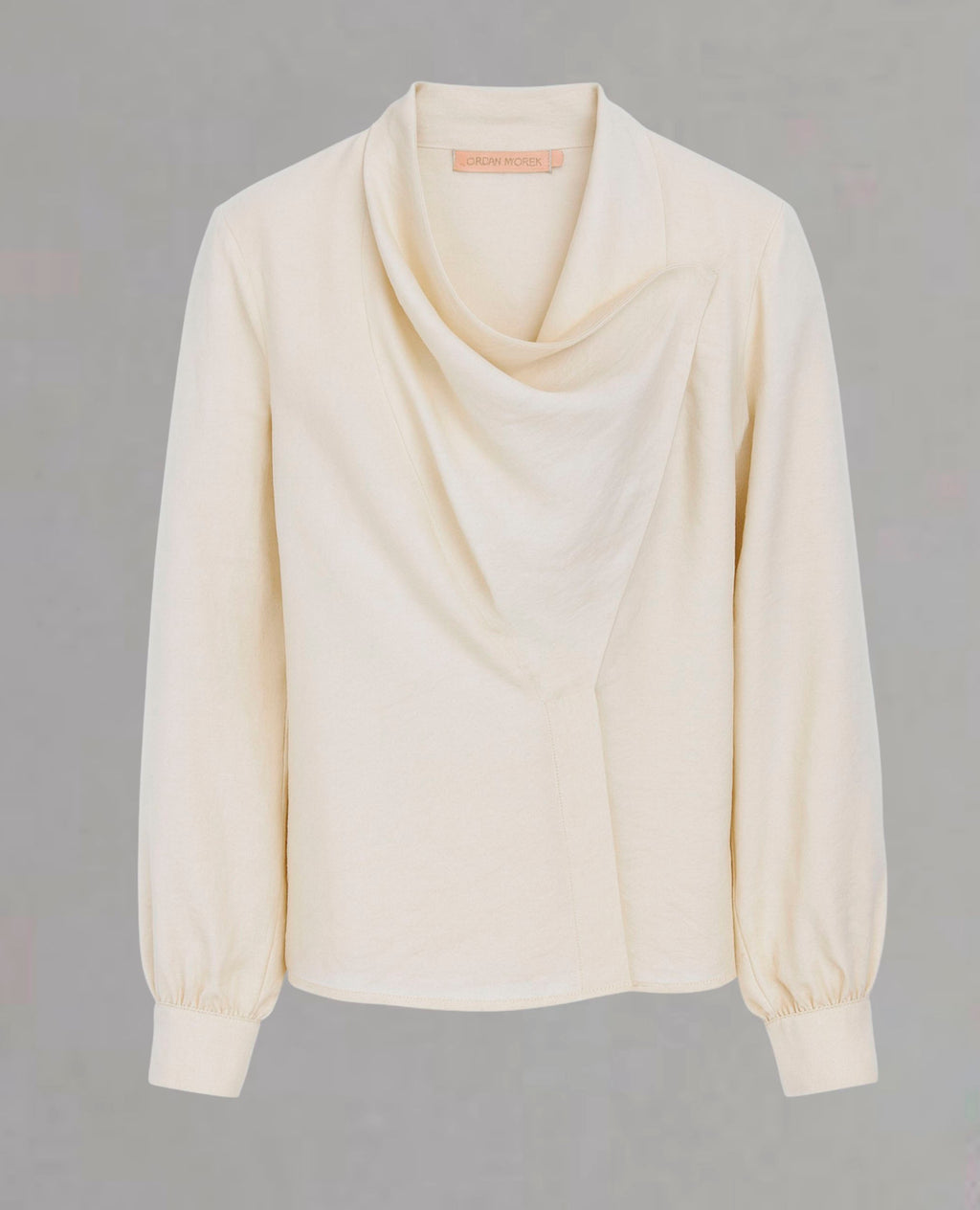 Blusa cruda con cuello drapeado Dolores Promesas