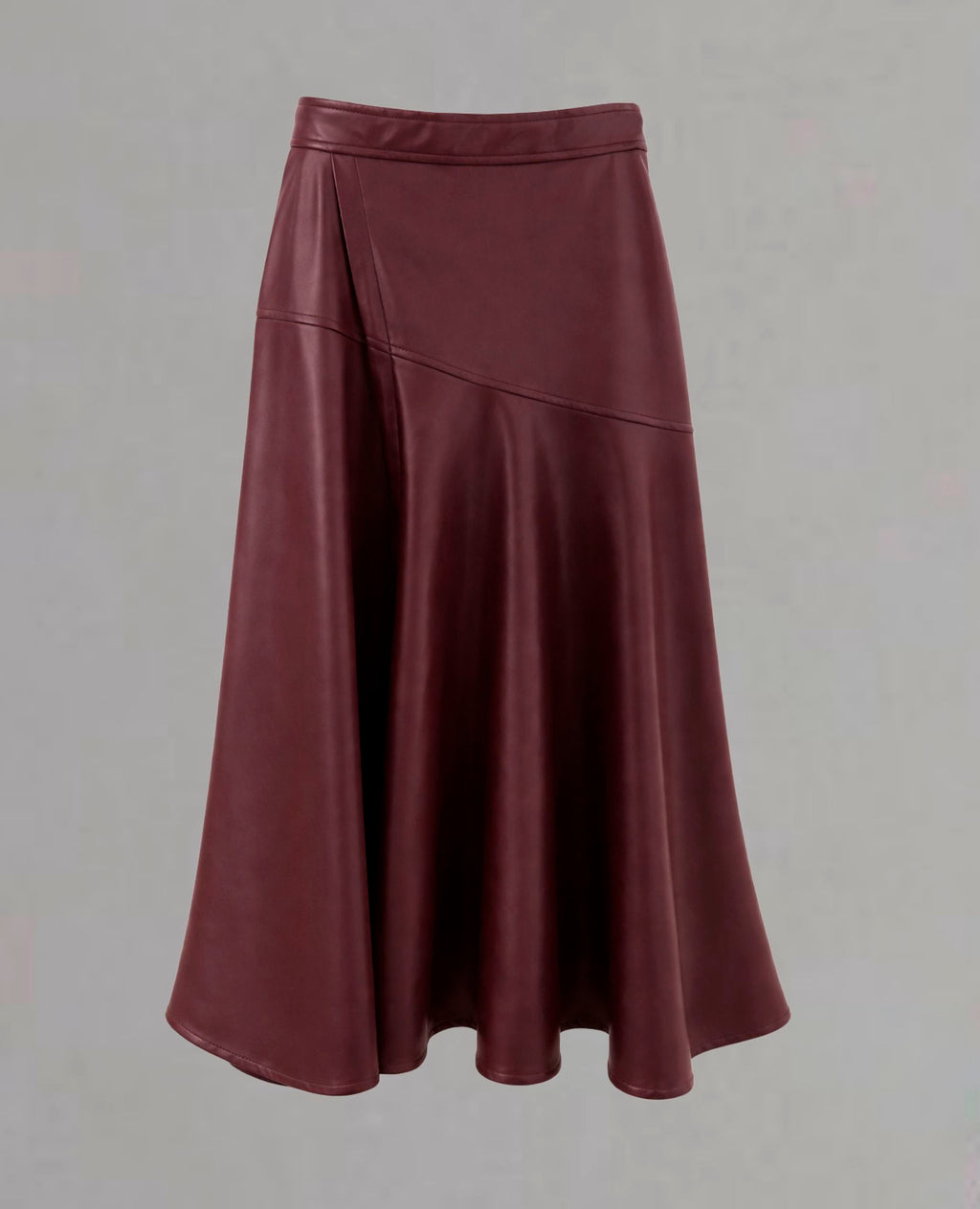 Falda Midi Negra Efecto Piel Dolores Promesas