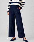 Pantalón de mujer de rayas con pinzas