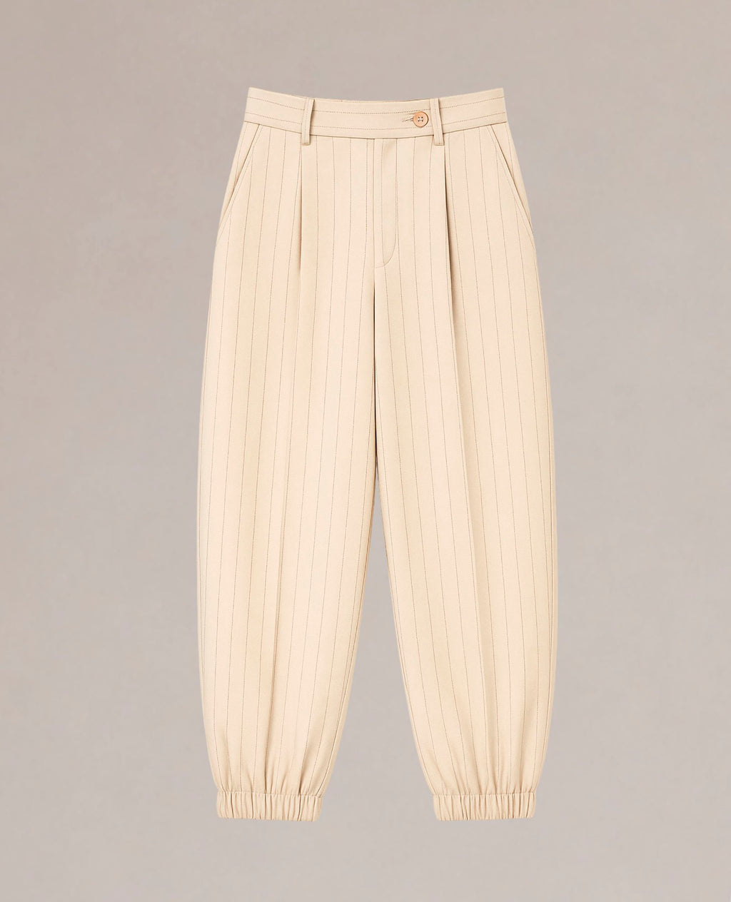 Pantalón de Rayas Beige de Mujer Dolores Promesas