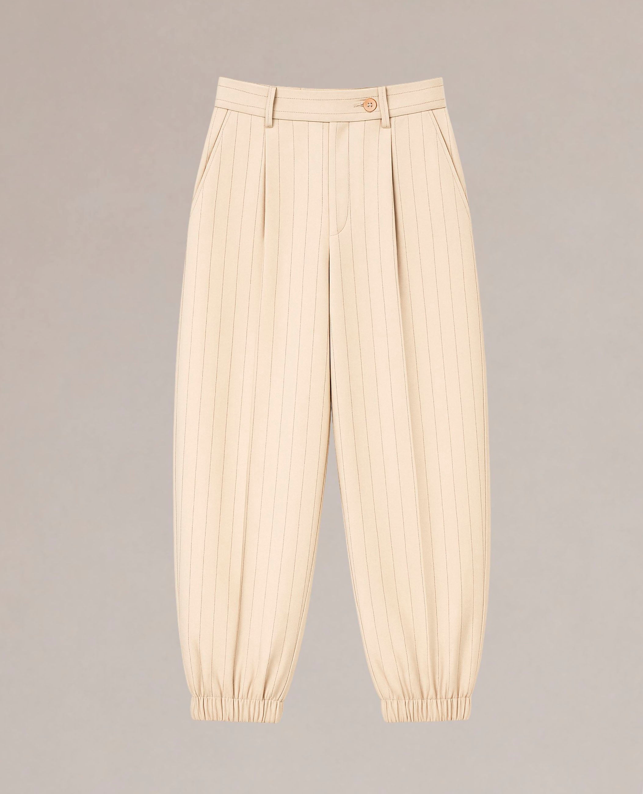 Pantalón de Rayas Beige de Mujer Dolores Promesas