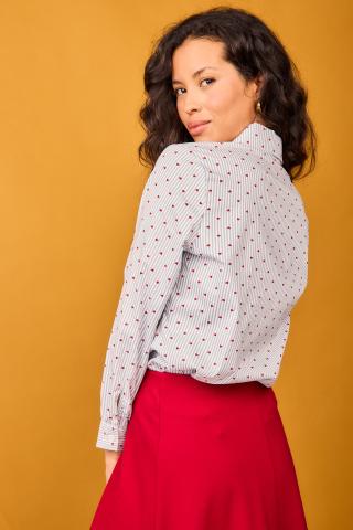 Camisa Nieve Rayas Azul