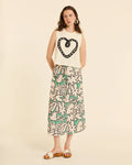 Top con relieve corazón