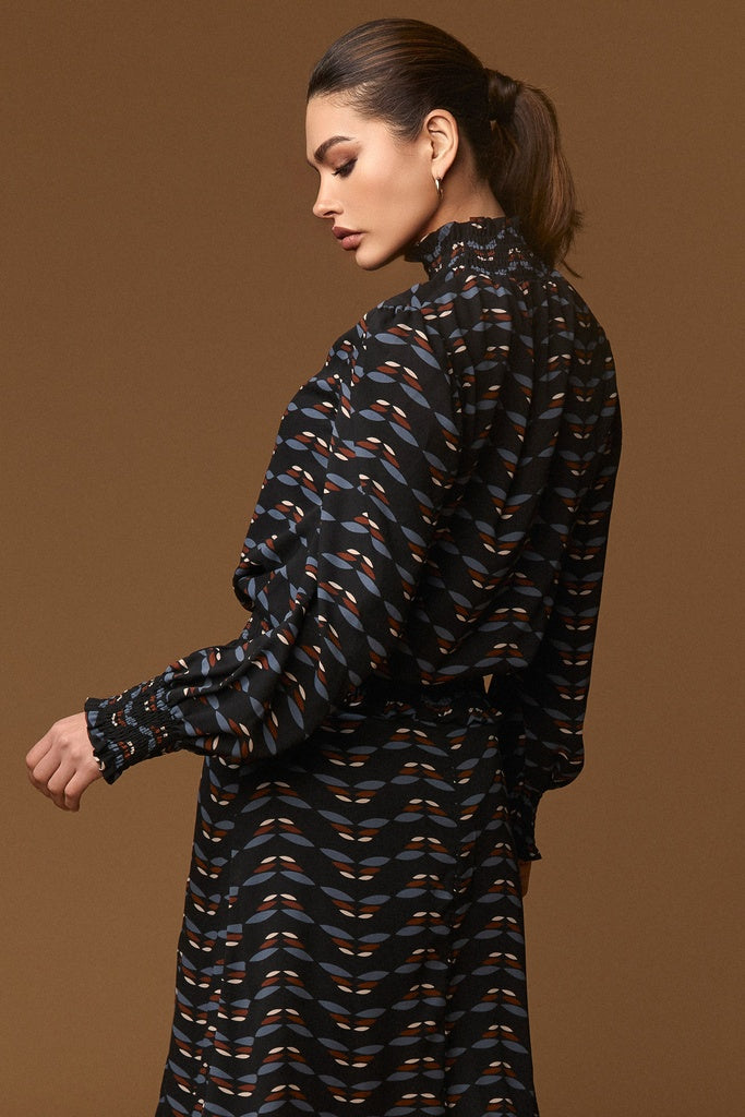 CHARLES TOP | Blusa estampada de Minueto