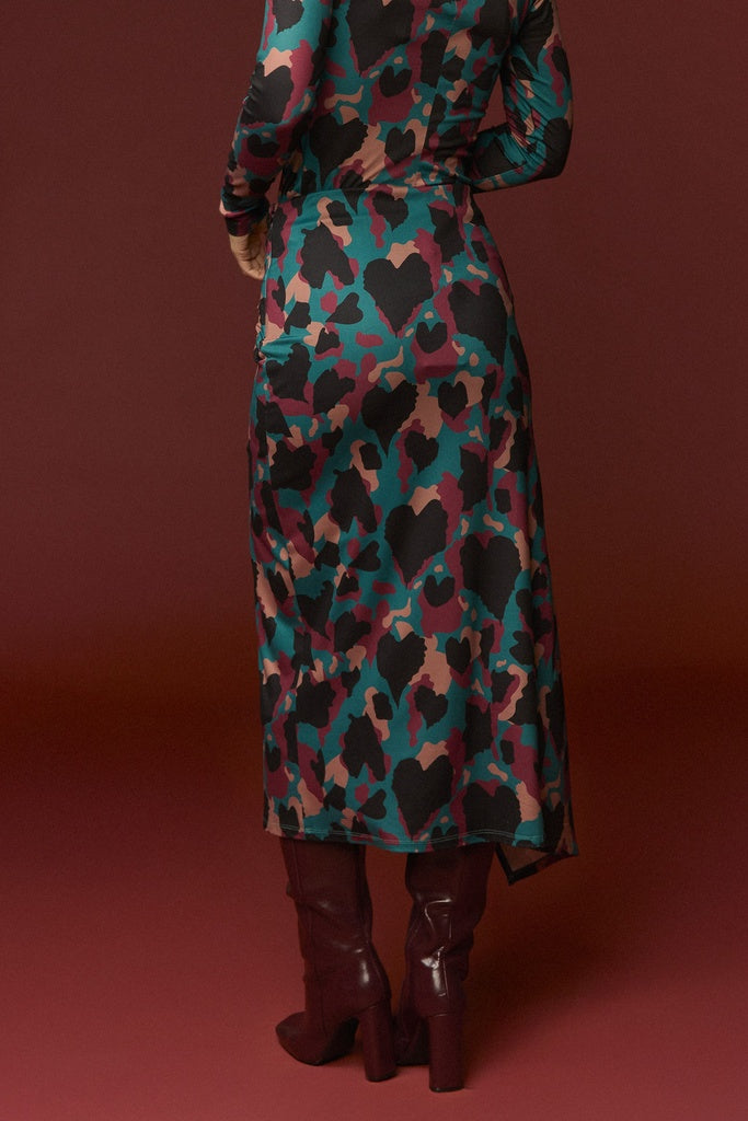 ROWLING SKIRT | Falda midi estampada de Minueto