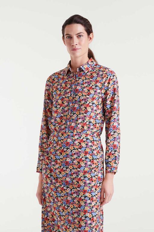 Camisa crepé ligero con estampado Hampton Small