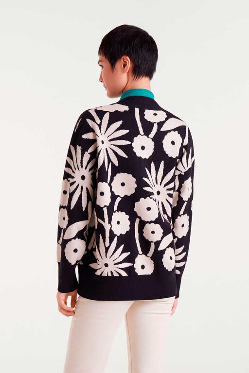 Chaqueta jacquard con estampado Tofu