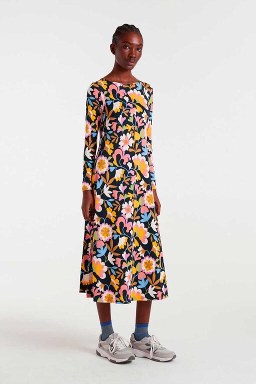 Vestido midi de punto estampado Baboushka