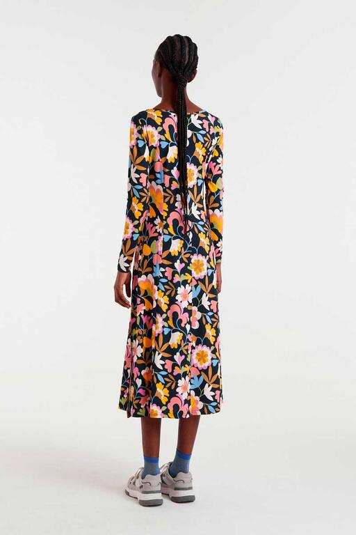 Vestido midi de punto estampado Baboushka