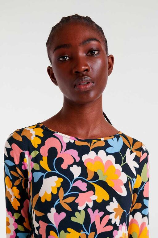 Vestido midi de punto estampado Baboushka