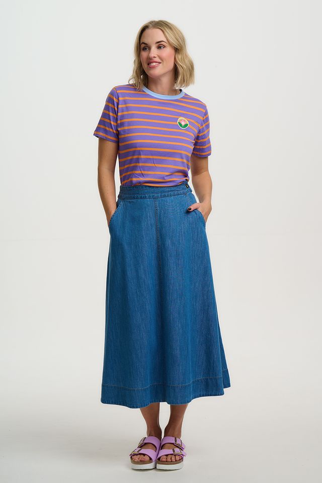 CAMISETA MAGGIE MALVA NARANJA