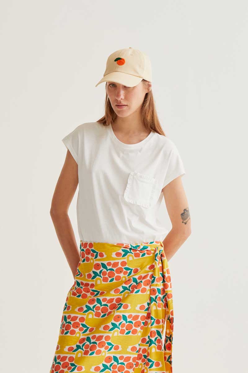 Camiseta básica 100% algodón blanco