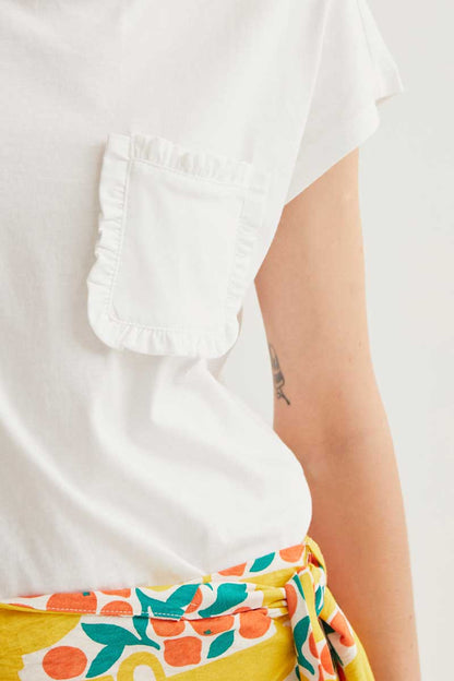 Camiseta básica 100% algodón blanco