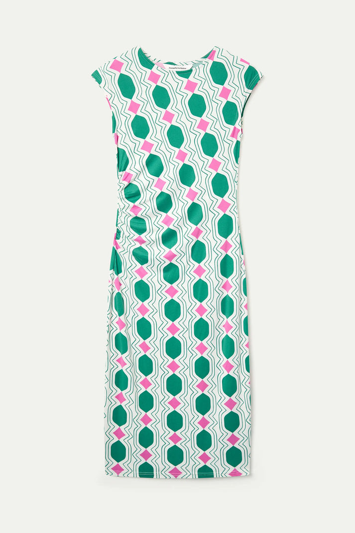 Vestido largo con estampado Geometric