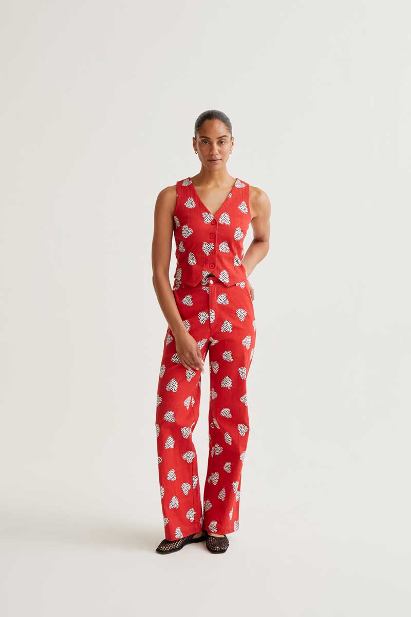 Chaleco con estampado Harmony Red