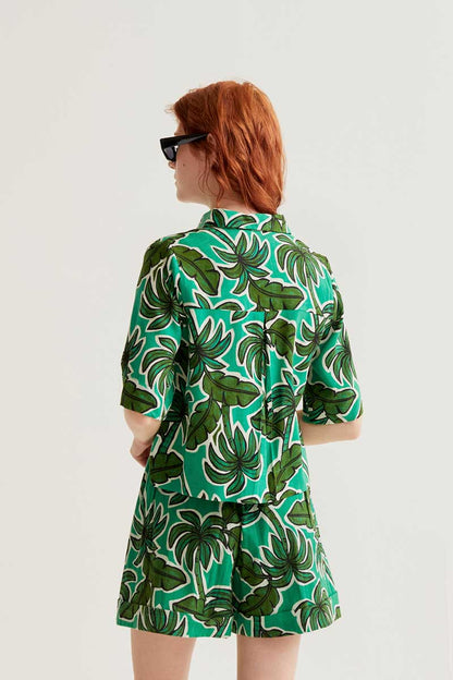 Camisa con estampado Palm Tree