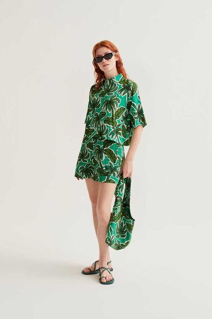 Camisa con estampado Palm Tree