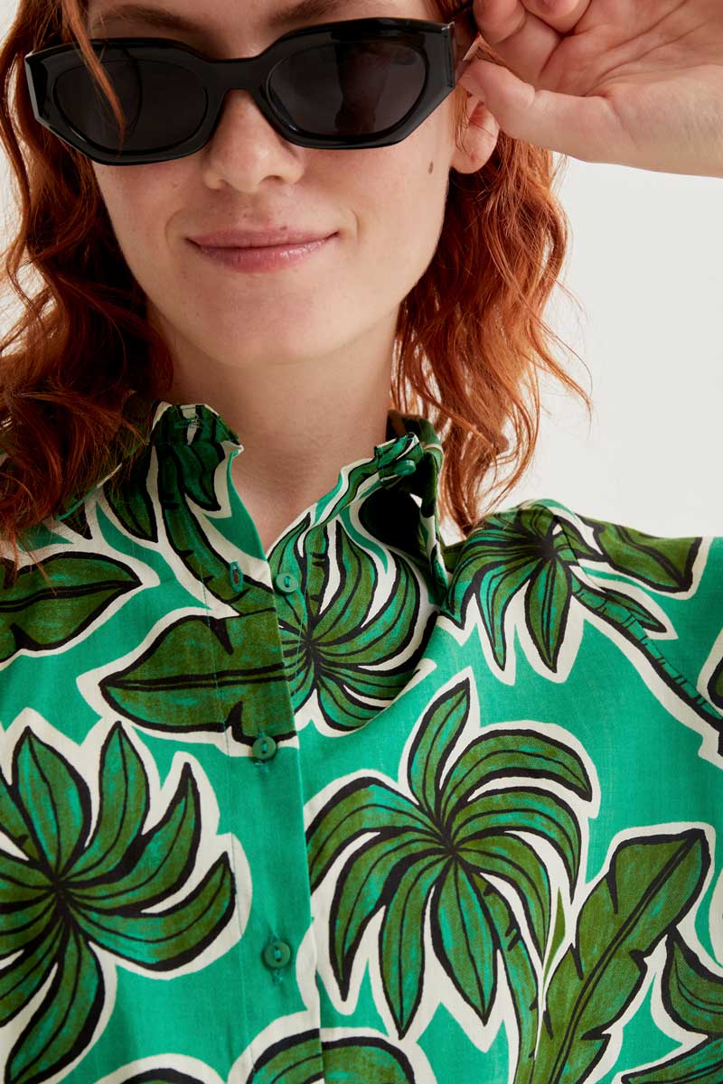 Camisa con estampado Palm Tree