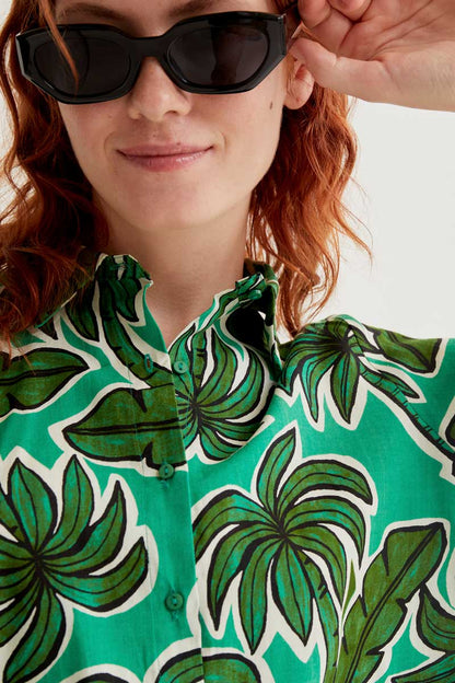 Camisa con estampado Palm Tree