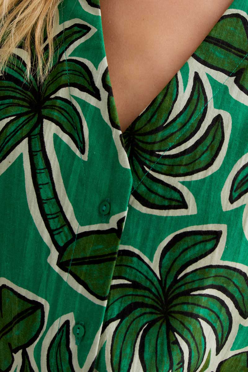 Chaleco con estampado Palm Tree