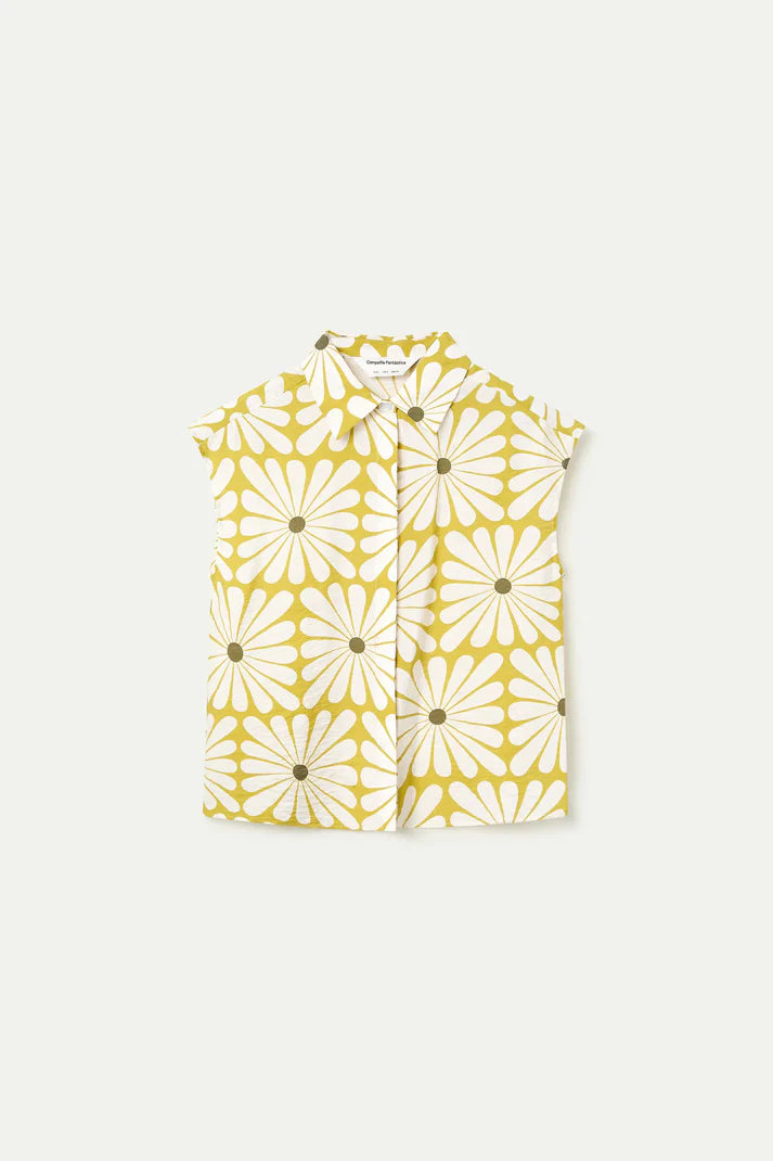 Camisa con estampado Olive Flower