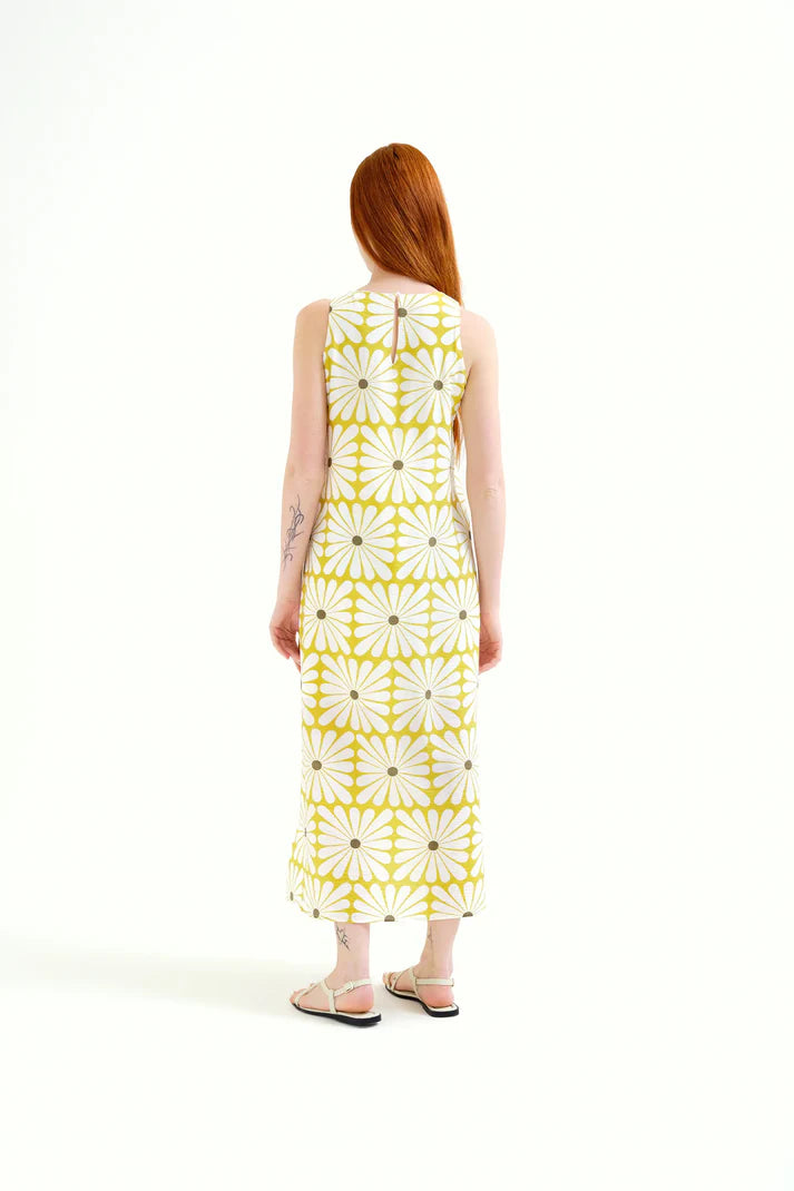Vestido largo con estampado Olive Flower
