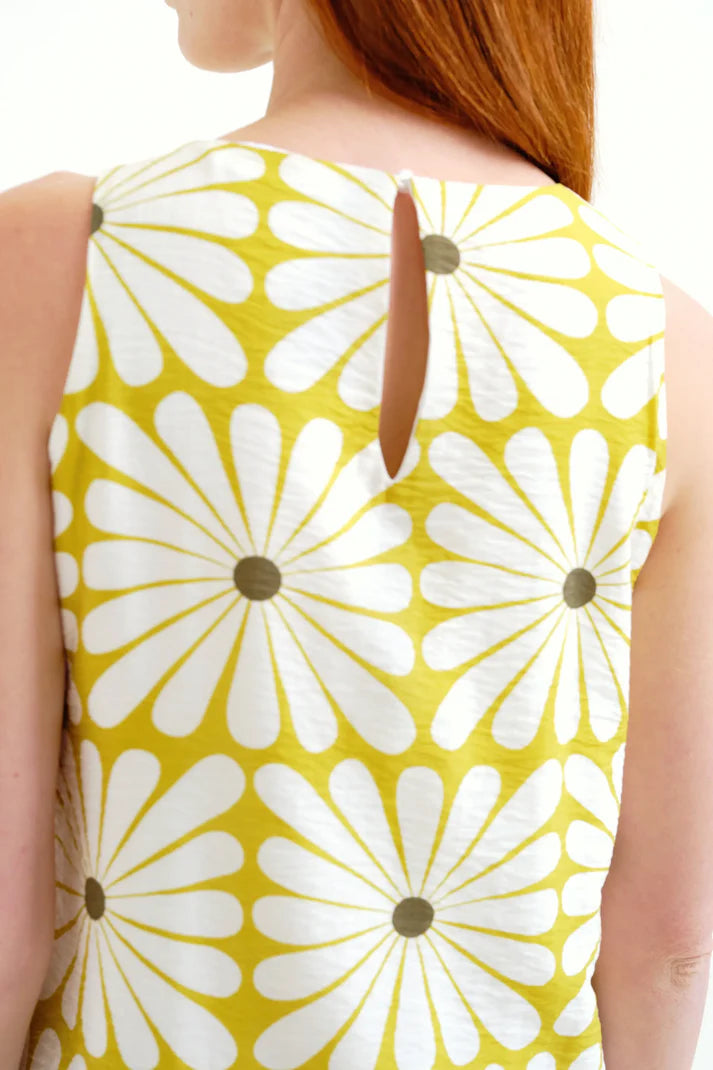 Vestido largo con estampado Olive Flower