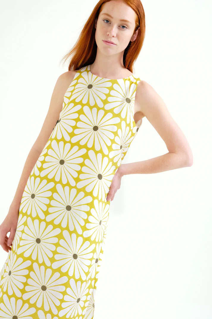 Vestido largo con estampado Olive Flower