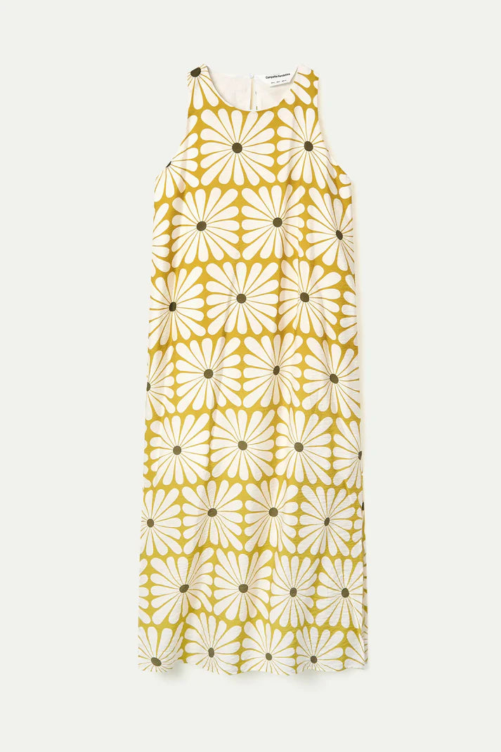 Vestido largo con estampado Olive Flower