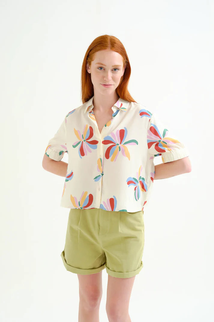 Camisa con estampado Monarda
