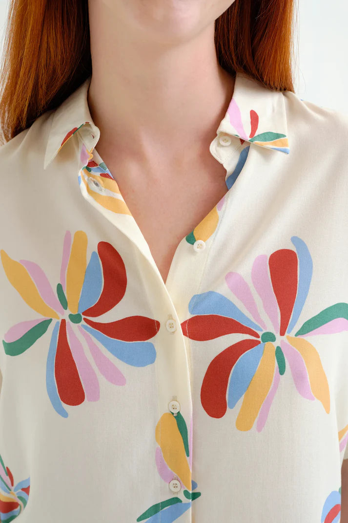 Camisa con estampado Monarda