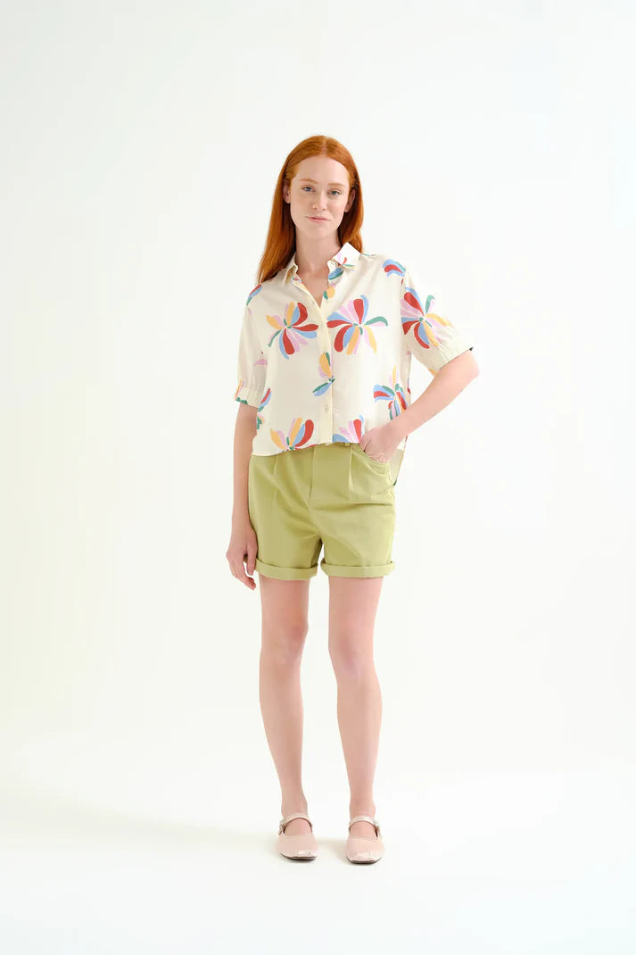 Camisa con estampado Monarda
