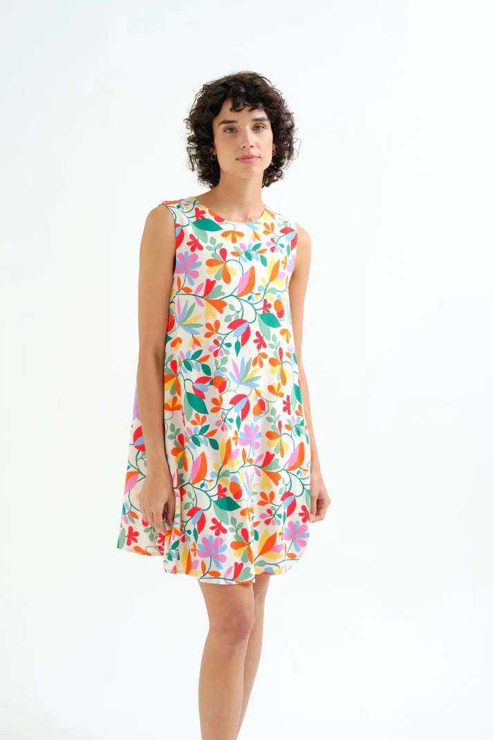 Vestido corto con estampado Lotto