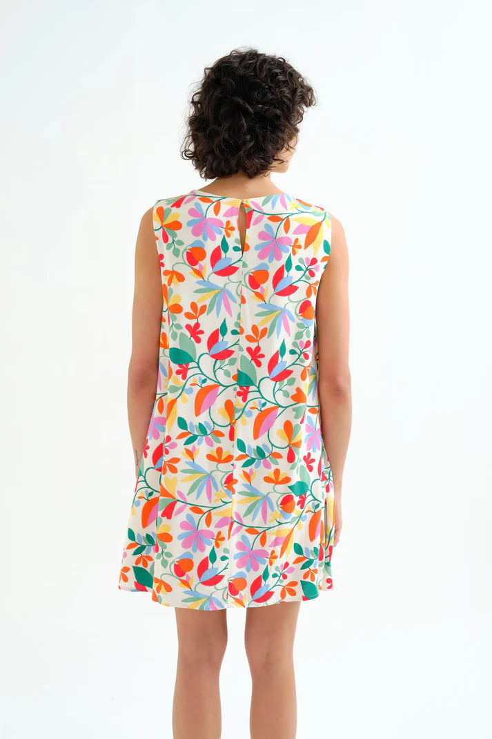 Vestido corto con estampado Lotto