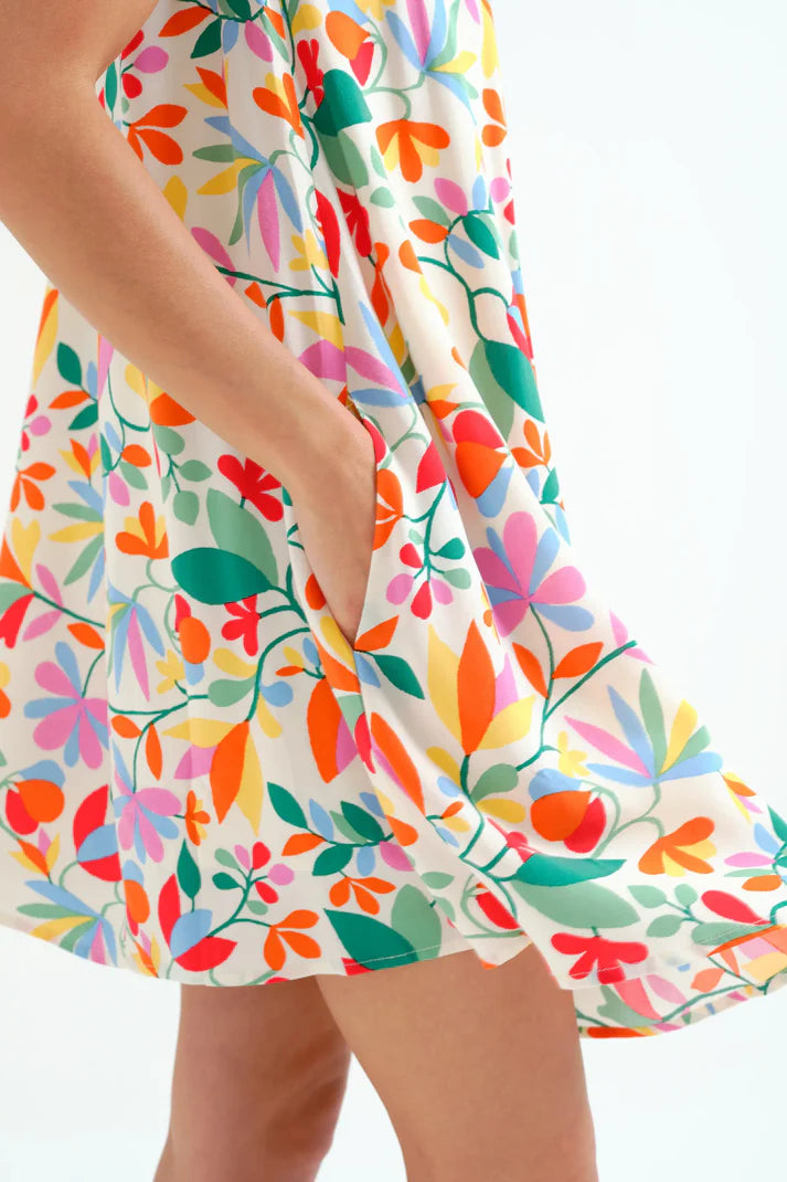 Vestido corto con estampado Lotto