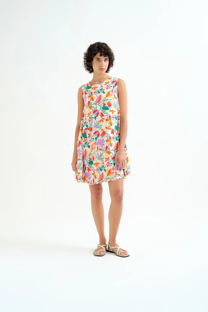 Vestido corto con estampado Lotto