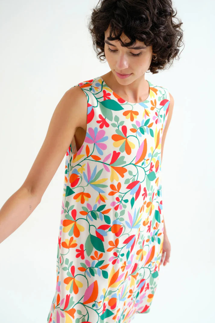 Vestido corto con estampado Lotto