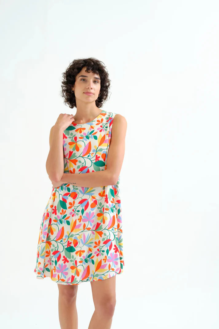 Vestido corto con estampado Lotto