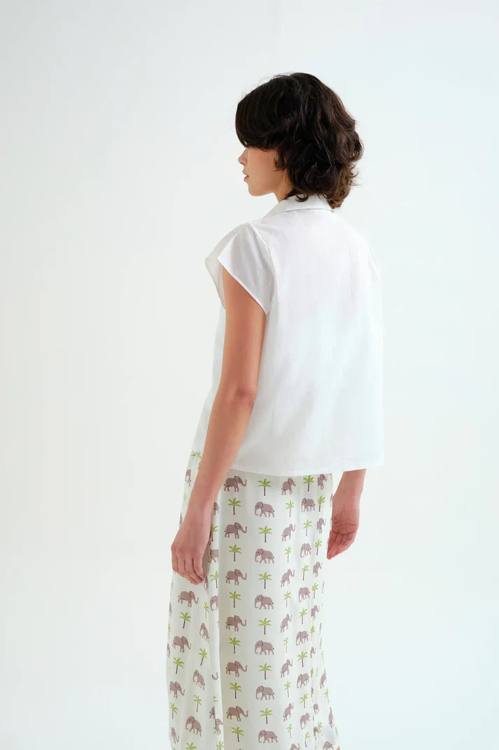 Camisa con estampado Elefante y Palmera