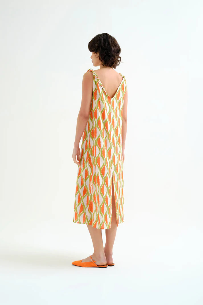 Vestido corto con estampado Aloe