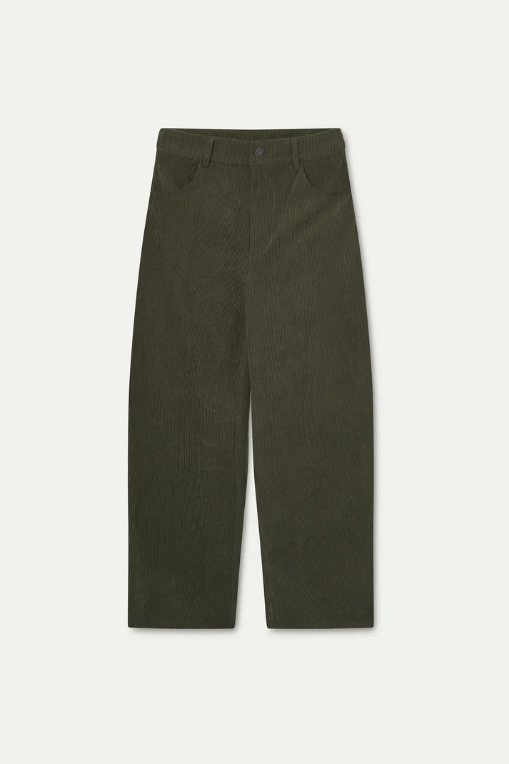 Pantalón de pana marrón oscuro
